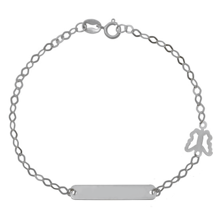 Ταυτότητα απο Λευκόχρυσο 9 καρατίων