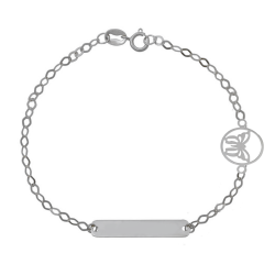 Ταυτότητα απο Λευκόχρυσο 9 καρατίων