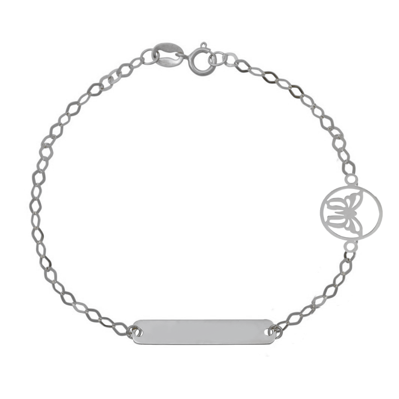 Ταυτότητα απο Λευκόχρυσο 9 καρατίων