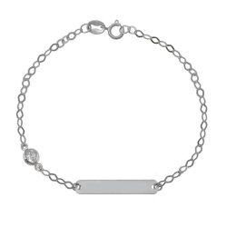 Ταυτότητα απο Λευκόχρυσο 9 καρατίων