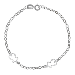 Βραχιόλι απο Λευκόχρυσο 9 καρατίων