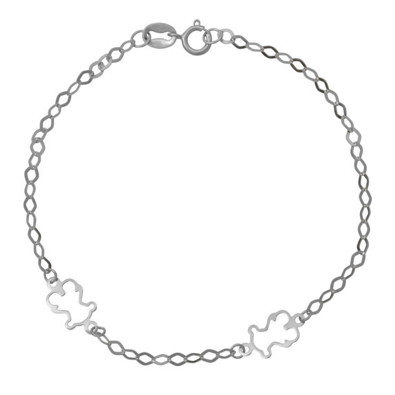 Βραχιόλι απο Λευκόχρυσο 9 καρατίων