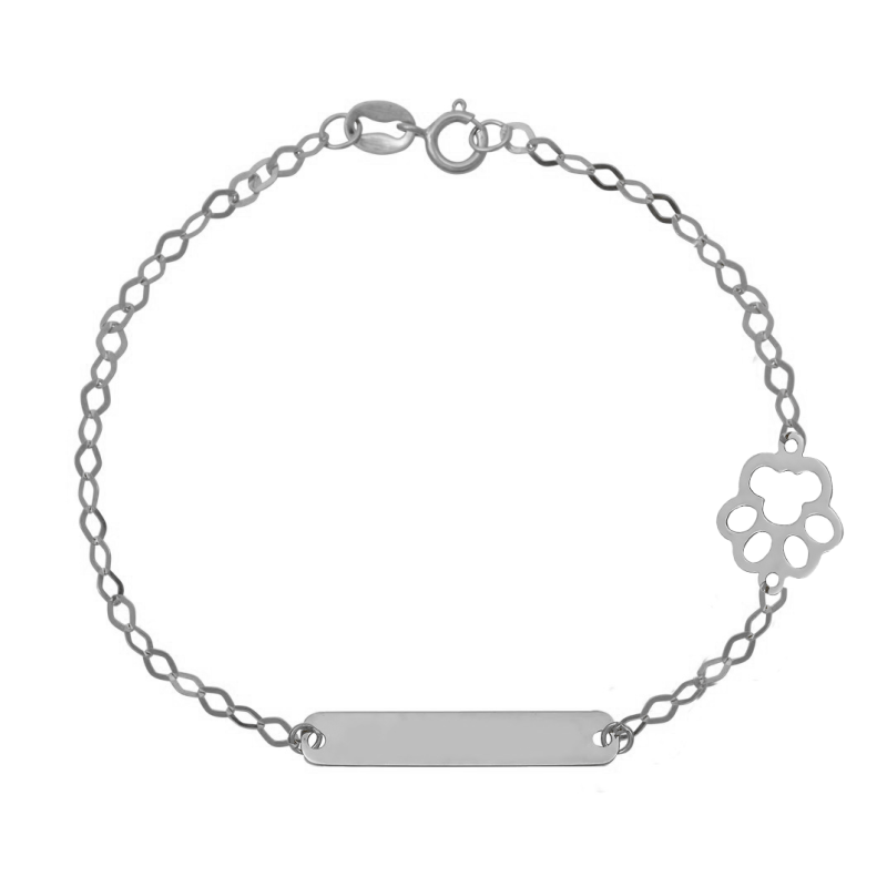 Ταυτότητα απο Λευκόχρυσο 9 καρατίων