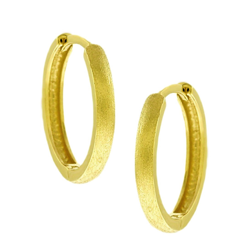 Σκουλαρίκια Κρίκοι από Χρυσό 14 Καρατίων