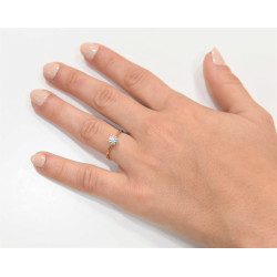 Μονόπετρο από χρυσό 14 καρατίων