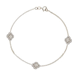 Βραχιόλι λευκόχρυσο 14 καρατίων