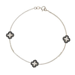 Βραχιόλι λευκόχρυσο 14 καρατίων