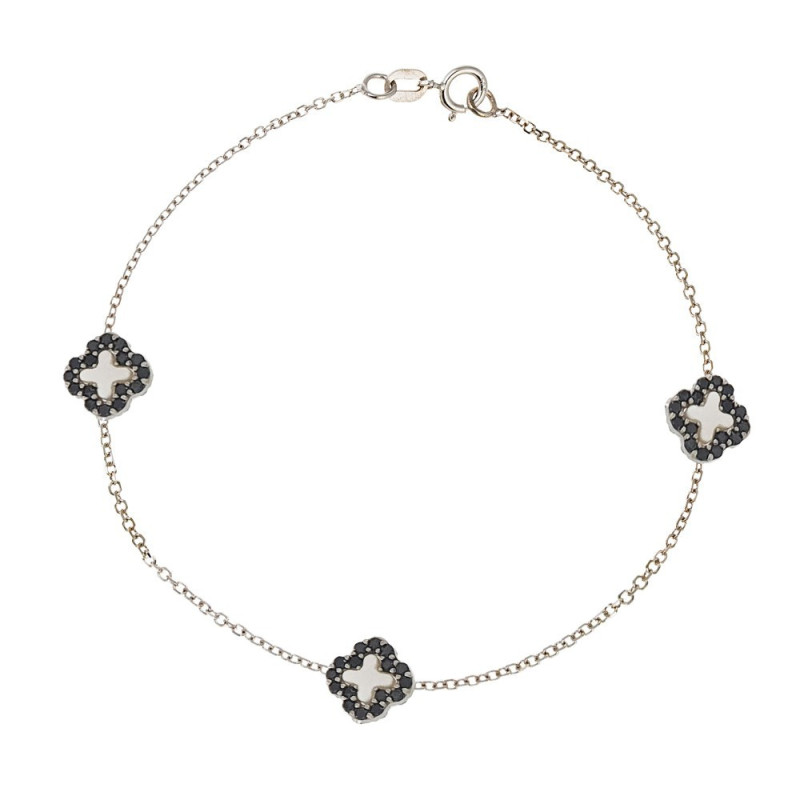 Βραχιόλι λευκόχρυσο 14 καρατίων