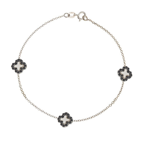 Βραχιόλι λευκόχρυσο 14 καρατίων