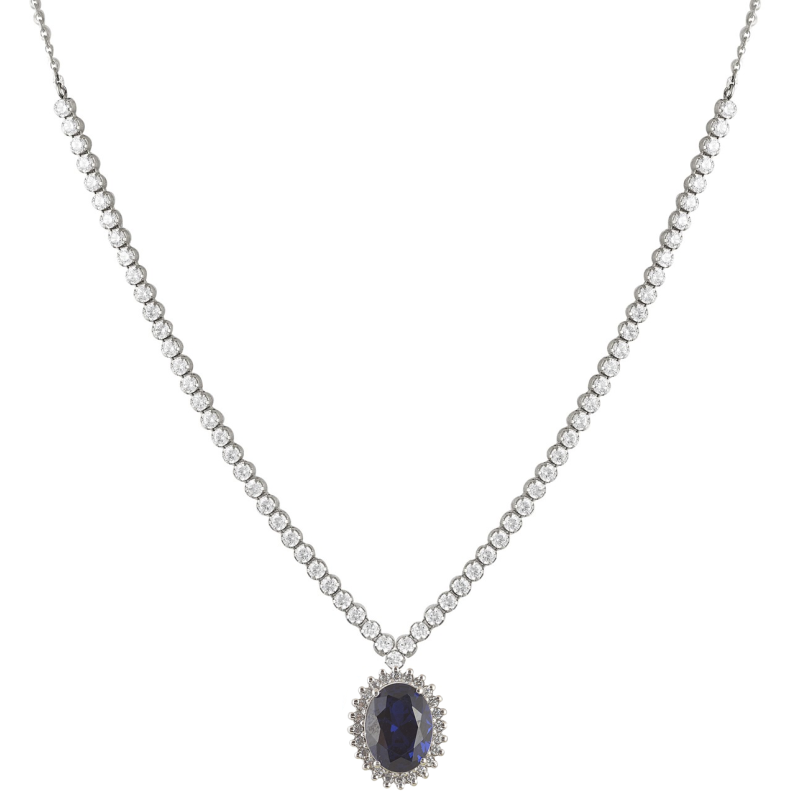 Κολιέ Λευκόχρυσο 14 καρατίων