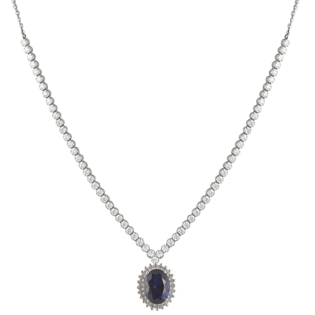 Κολιέ Λευκόχρυσο 14 καρατίων