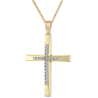 Χρυσός γυναικείος σταυρός 14 Καρατίων