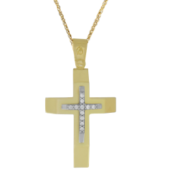 Χρυσός γυναικείος σταυρός 14 Καρατίων