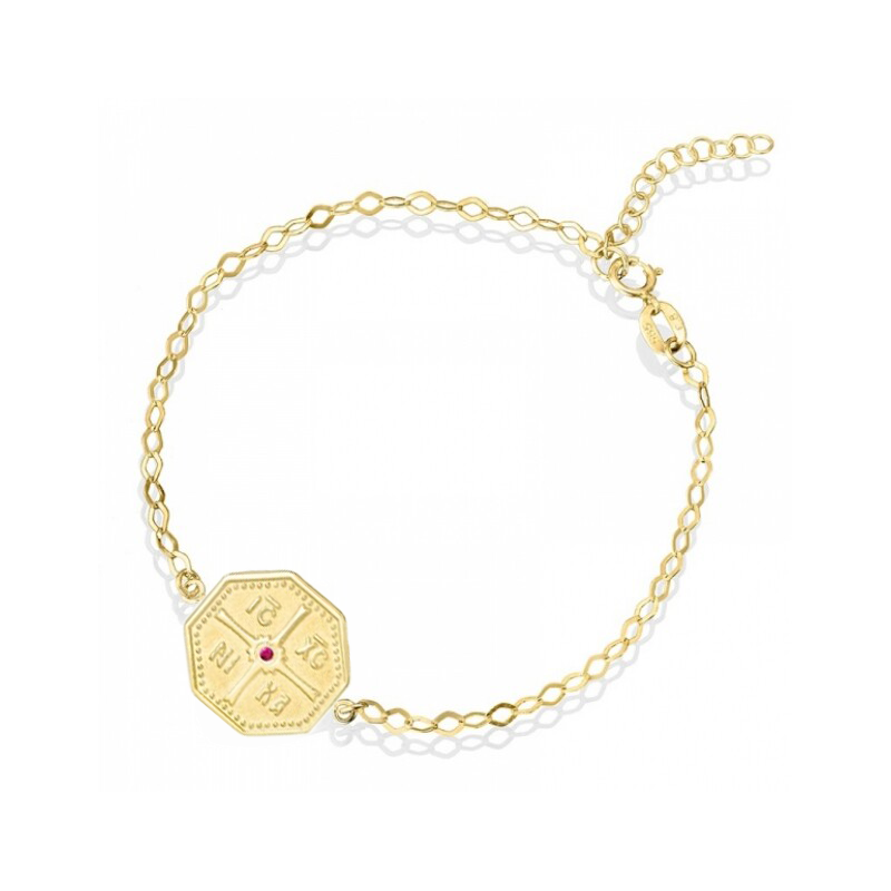 Βραχιόλι κωνσταντινάτο Triantos Χρυσό 14 Καρατίων