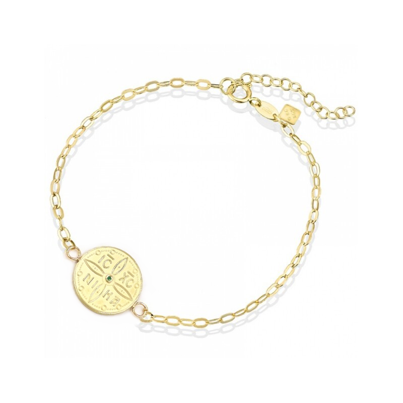 Βραχιόλι κωνσταντινάτο Triantos Χρυσό 14 Καρατίων