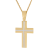 Χρυσός αντρικός σταυρός 14 Καρατίων