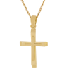 Χρυσός αντρικός σταυρός 14 Καρατίων