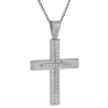 Λευκόχρυσος γυναικείος σταυρός 14 Καρατίων