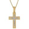 Χρυσός γυναικείος σταυρός 14 Καρατίων