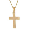 Χρυσός αντρικός σταυρός 14 Καρατίων
