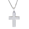 Λευκόχρυσος αντρικός σταυρός 14 Καρατίων