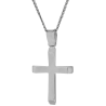 Λευκόχρυσος αντρικός σταυρός 14 Καρατίων