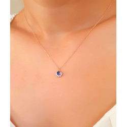 Κολιέ ροζ χρυσό 9 καρατίων