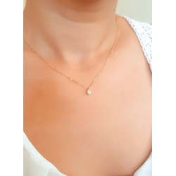 Κολιέ χρυσό 9 καρατίων οβάλ