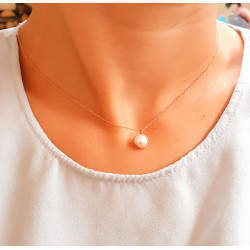 Κολιέ ρόζ χρυσό 14 καρατίων