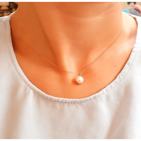 Κολιέ ρόζ χρυσό 14 καρατίων