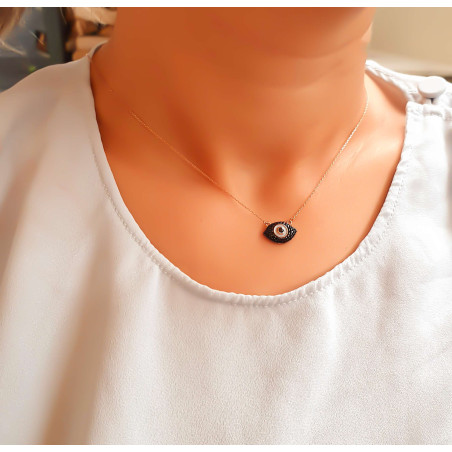 Κολιέ ροζ χρυσό 14 καρατίων