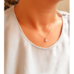 Κολιέ ρόζ χρυσό 14 καρατίων