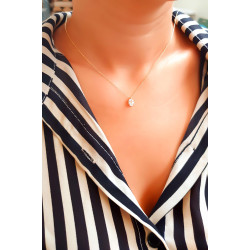 Κολιέ ροζ χρυσό 14 καρατίων