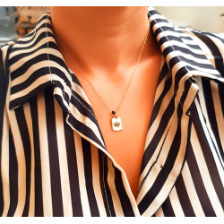 Κολιέ Ροζ Χρυσο 14 καρατίων