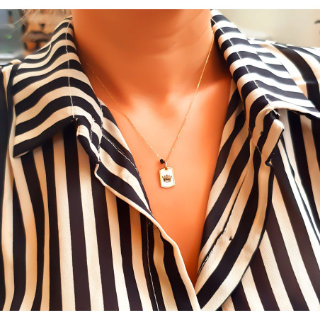 Κολιέ Ροζ Χρυσο 14 καρατίων