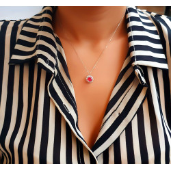 Κολιέ Λευκόχρυσο14 καρατίων