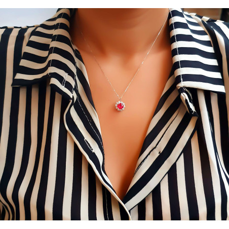 Κολιέ Λευκόχρυσο14 καρατίων