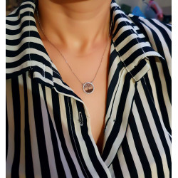 Κολιέ λευκόχρυσο 9 καρατίων