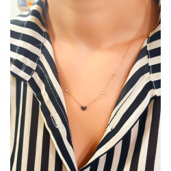 Κολιέ Ροζ Χρυσό 9 καρατίων