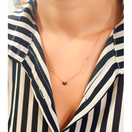 Κολιέ Ροζ Χρυσό 9 καρατίων