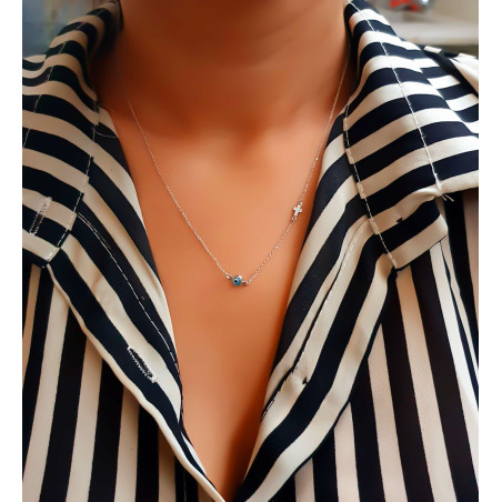 Κολιέ Λευκόxρυσo 14 καρατίων