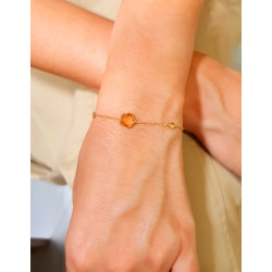 Βραχιόλι χρυσός 14 καρατίων με σιτρίν