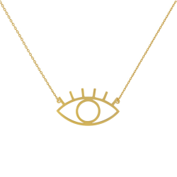 Κολιέ  Χρυσό 14 καρατίων με μάτι