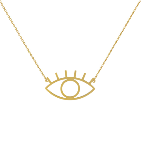 Κολιέ  Χρυσό 14 καρατίων με μάτι
