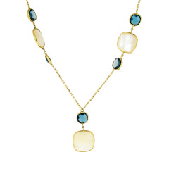 Κολιέ  Χρυσό 14 καρατίων με Mother of pearl