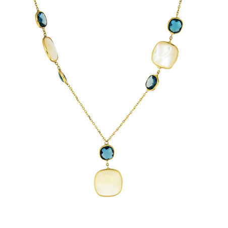 Κολιέ  Χρυσό 14 καρατίων με Mother of pearl