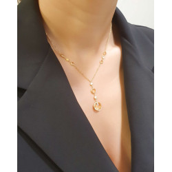 Κολιέ  Χρυσό 14 καρατίων Με Σιτρίν