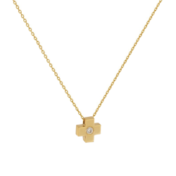 Κολιέ χρυσό 14 καρατίων σταυρουδάκι