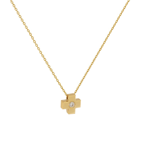 Κολιέ χρυσό 14 καρατίων σταυρουδάκι