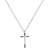 Κολιέ λευκόχρυσο 14 καρατίων σταυρουδάκι